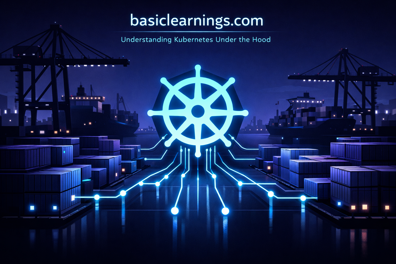 Abstract illustration of Kubernetes architecture